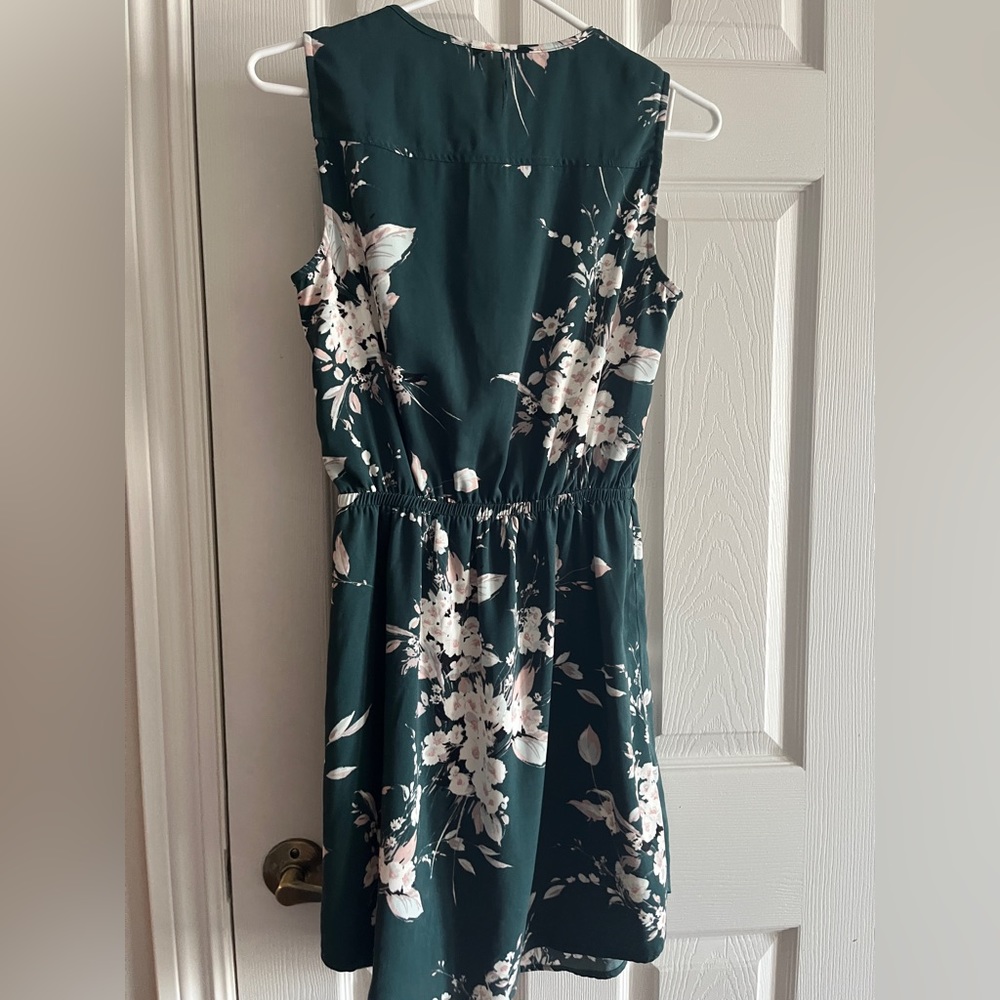 Dynamite Green Floral Dress